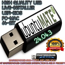 Ubuntu MATE 24.04.3 USB Live Installer – UEFI/BIOS Compatible PC & MAC 64-BIT picture