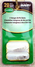 (4) 20w BI-PIN Halogen Low Voltage Landscape Light Bulbs (ML20WH2C) New picture