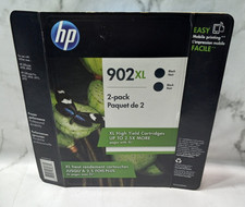 HP 902XL TOA40BN Black Ink Cartridge 2 Pack Exp. 2019 Genuine OEM picture