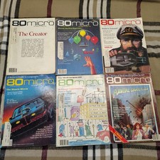 Vtg Lot of 6 Issues 80 Micro computing Magazine Trs-80  1983 picture