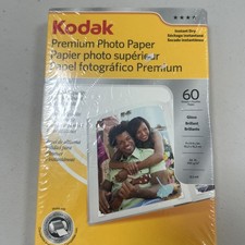 KODAK Premium Photo Paper Gloss 4x6 Instant Dry 60 Sheets New & Sealed picture