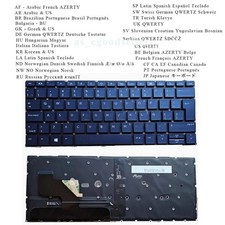 New for HP Elite dragonfly G1, G2, Max Keyboard BACKLIT , no Frame , Blue picture