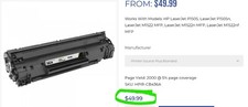 CB436A 36A BLACK 2000 PAGE YIELD TONER CARTRIDGE [Z2S3]#2 picture