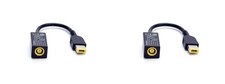 2-New Genuine Lenovo ThinkPad (Round to Slim Tip) Power Conversion Cable 0B47046 picture