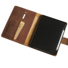 iPad Pro 12.9 Air 5 Mini 6 Personalized Leather Magnetic Case Distressed 606CP2 picture