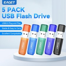 EAGET 5 Pack 64GB USB Flash Drives USB 2.0 32GB Thumb Drive Stick for PC Laptop picture