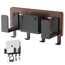 Universal Laptop Wall Mount Holder, Adjustable Metal Desk Organizer with Hook... picture