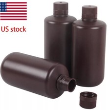 3Pcs 1L UV Resin LCD/DLP Film Processing Chemical Storage Brown Bottles 3D Print picture