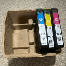 HP 923 Genuine Original Inkjet Ink Cartridges 3-Pack Cyan Yellow Magenta picture