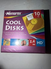 MEMOREX COOL DISKS 10 PACK NEW VINTAGE SEALED picture