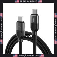 USB C to USB C Cable 240W Fast Charging 6.6FT Silicone Flexibility picture