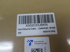 NEW SEALED - FLAT -  50ft CAT6 ETHERNET NETWORK CABLE  JADAOL FLAT picture