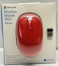 New Microsoft Wireless Mobile 1850 1593,1636 Wireless Mouse Pink picture