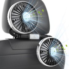 Hayousui USB Dual Head Car Fan for Backseat Kids,Separated Medium, Black picture
