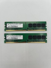 MICRON 2GB MEMORY RAM 2 x 1GB 2Rx8 PC2-5300U-555-12-E0 MT16HTF25664AY-667B3 picture