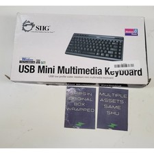 SIIG 02-1230B Mini MultimediaKeyboard - New Open Box picture