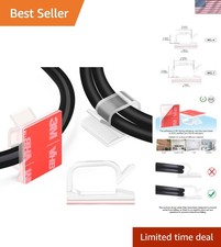 60 PCS Adhesive Cable Wire Clips - Perfect for Indoor & Outdoor Use picture