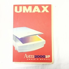 ⭐️Vintage UMAX Astra 2000 UP Flatbed Scanner Owners Manual & Quick Install Guide picture
