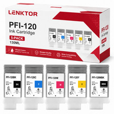 PFI-120 5PK 130ML Ink for TM-200 TM-205 TM-300 TM-305 GP-200 GP-300 imagePROGRAF picture