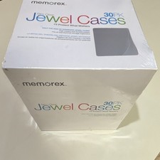 Memorex Slimline Clear Plastic Jewel Cases, Slim, 30 Pack for CD/DVD/Blu-ray picture
