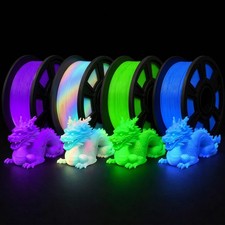 3D Printer Filament Bundle, Glow in The Dark Filament Multicolor, Green, Blue... picture