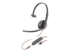 Poly Blackwire 3215 Monaural Headset +USB-C/A Adapter TAA (8m3x9aa-aba) picture