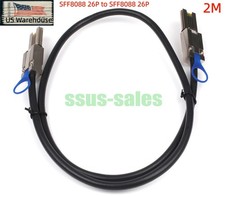 2M External Mini SAS SFF-8088 26Pin Male to Male Cable 6Gbps for  RAID Card picture