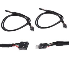 MEIRIYFA USB Header Extension Cable, 2.0 9-Pin Male to 20.3 inches, Black  picture