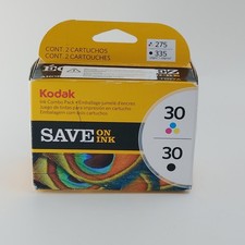 Kodak 30 Black And Tri-Color Genuine Ink Cartridges Combo Pack New & Sealed picture