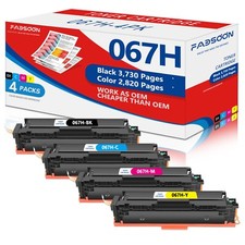 FADSOON® 067H Compatible Toner Show Ink Levels for Canon MF656Cdw 4-PK BK/C/M/Y picture