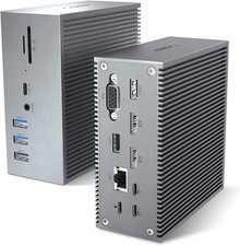 Docking Station, QIYO 16 in 2 USB C Docking Station Dual Monitor for MacBook Pro picture