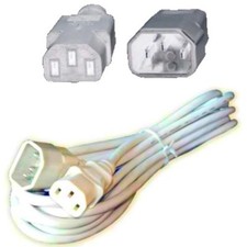 Lot2pk/pcs 12ft long Male~Female PC Power Extension AC Cord/Cable/Wire C13~C14{L picture