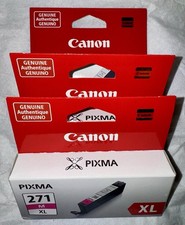 3x Canon Pixma 271 xl M Ink Cartridge -Magenta - Inkjet (0338C001) GENUINE picture