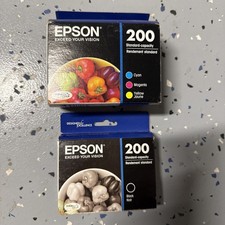 Epson 200 Black 200 Cyan Magenta Yellow T200 T200520 - Exp 2019 picture