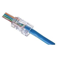 IDEAL INDUSTRIES INC. 85-371 8P8C Single Piece Modular Plug, Feed-Thru Design picture