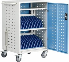 Laptop Charging Cart with Lock & Key 16 20 32 Device Mobile Charging Station picture