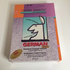 Vtg Vocabulearn CE German Level 2 NOS Computer Software Foreign Language Vocab  picture