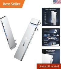 USB C Hub for MacBook Neo/Air/PRO, 80Gbps Detachable Magnetic 8K USB-C Dock w... picture
