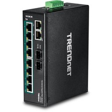 TRENDnet 10-Port Hardened Industrial Gigabit PoE+ DIN-Rail Switch TIPG102 picture