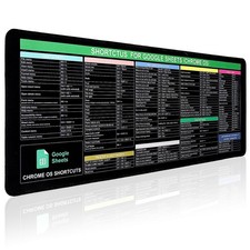 Pad with Shortcuts for Google Sheets Cheat Mousepad - Chrome OS,Large Size XL... picture
