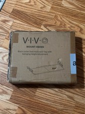 VIVO Black Extra Sturdy Under Desk Keyboard Tray with Swinging Height Adjustment picture