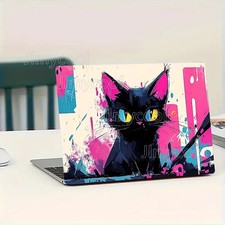 2-piece Cute Cartoon Cat Painting Scratch-resistant for Laptops Cars Decal picture