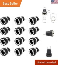 Durable 12-Pack of 5.5mm x 2.1mm DC Power Jack Female Connectors for Electronics picture
