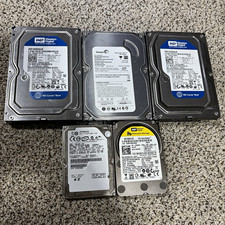 Bundle of 5 Assorted 160GB SATA Hard Drives - Tested, Formatted & Works picture