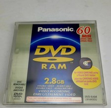 New Sealed Panasonic DVD-RAM LM-AK60U 2.8GB Double Sided Rewritable Disc 60 Min picture
