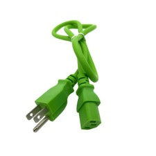 3' Green AC Cable for DELL UP3216Q UP2715K UP2716D UP2516D U3415W U2417HJ picture