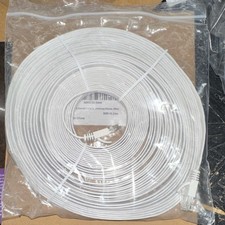 Jadaol Cat 6 Ethernet Patch Cable Flat White RJ-45 50ft / 15.24m Universal picture
