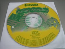 Crayola Dazzling Decorations - Version 1.0 (PC & MAC, 1998) - Disc Only picture
