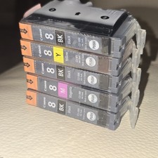 5x Canon Cli-8 Ink Tank CLI-8M/CLI-8Y/CLI-8BK Lot Of 3 Black/1 Magenta/1 Yellow picture