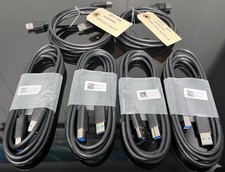 LOT of 6 USB 3.0 A Male to B Male Cables - High Speed (4.8Gbps) - Mixed Brands picture